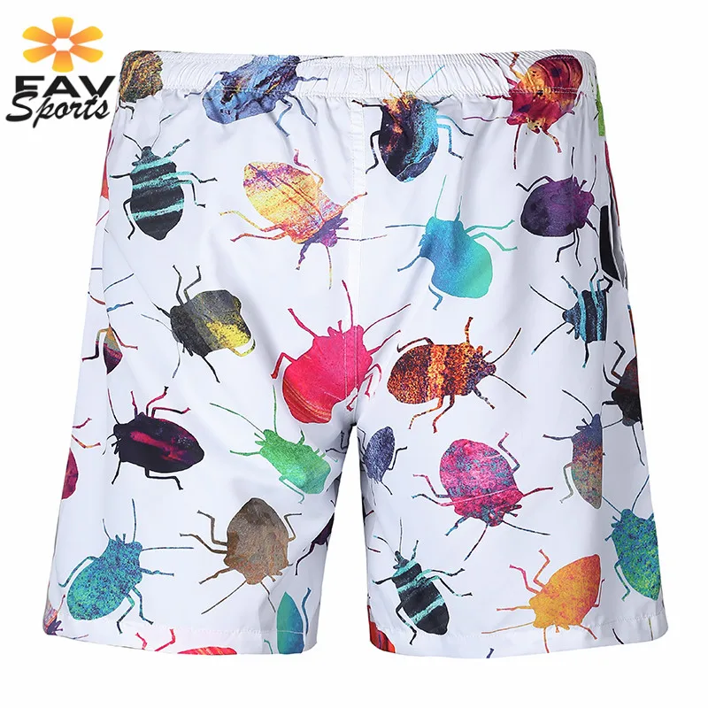 3D Print Plus Size Beach Shorts Mens Surf Board Pants Quick Dry Swimwear For Summer Bathing suit Swimming Trunks | Спорт и