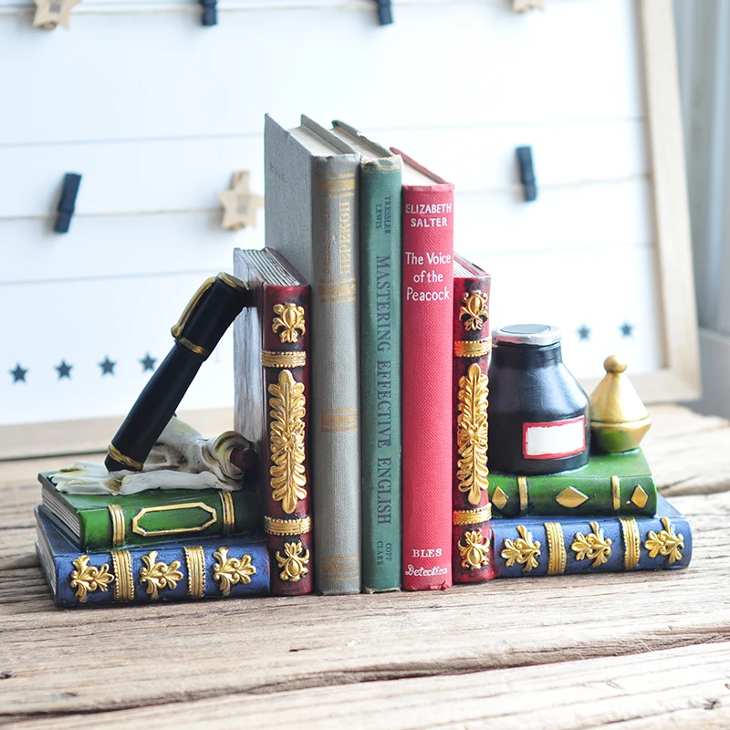 الأمريكية الرجعية الأثاث والديكور مكتب دراسة الكتب الدفتين فائدة نموذج تأثيث المنزل غرفة الديكور