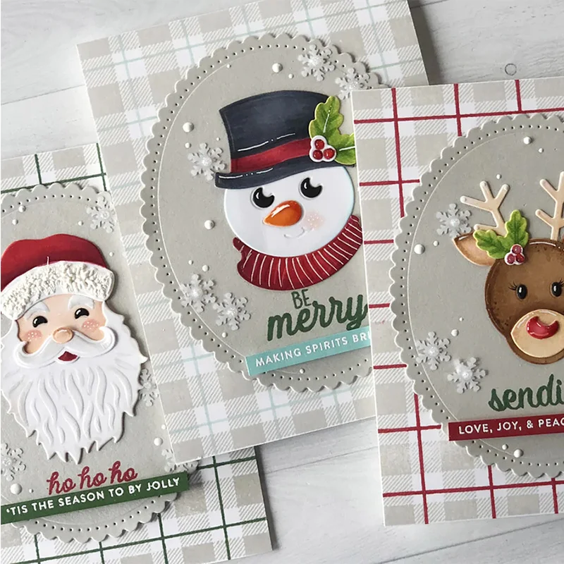 

Christmas Moose Snowman Metal Cutting Dies Stencil For DIY Scrapbooking Decorative Embossing Paper Craft Die Cutting Template