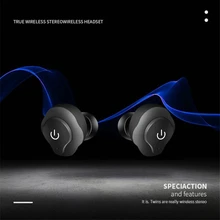 Big sale toopoot Mini TWS Twins Wireless In-Ear Stereo Sports Bluetooth Earphones Earbuds Headset for Cellphones MP3 PC