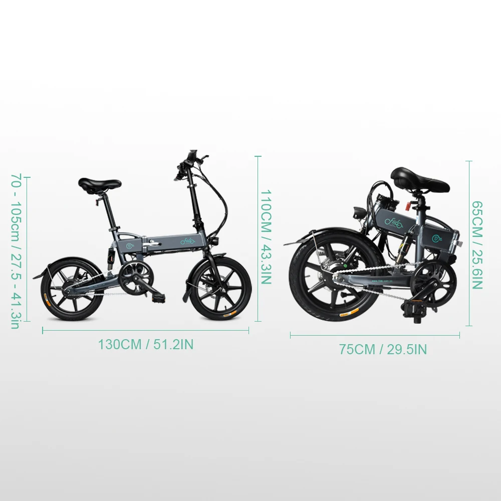 Sale Electric Bike EU Charging Adapter 16 Inch Folding Power Assist Eletric Bicycle Moped E-Bike 250W Brushless Motor 36V 7.8AH 6