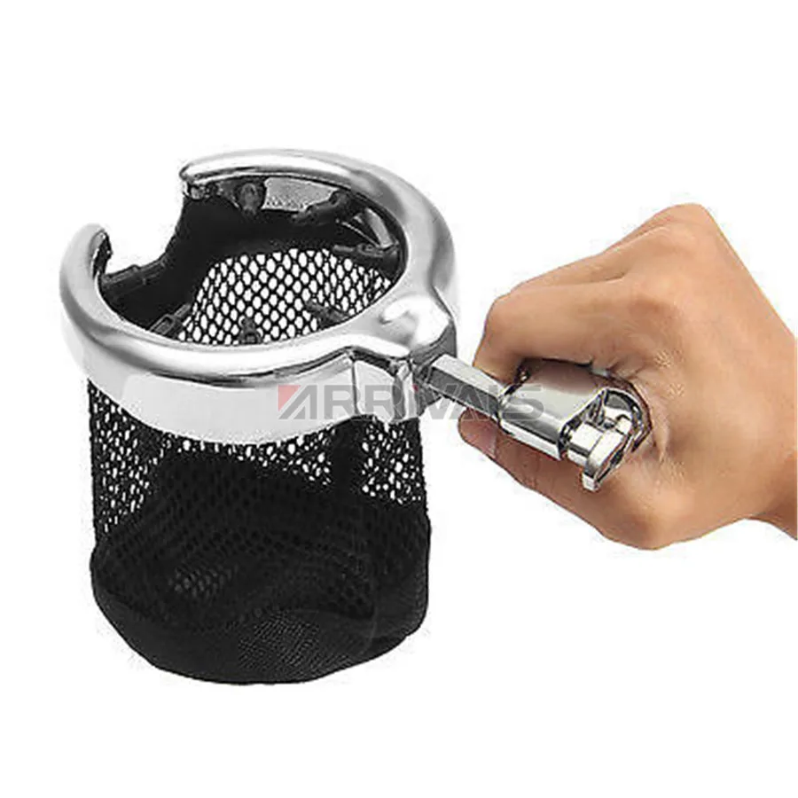 Billig Motorrad Lenker Tasse Halter Balck Chrom Metall Trinken Korb Passt Für Honda Für Kawasak Für Harley Custom Dyna Fat Bob