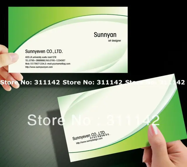 business card display