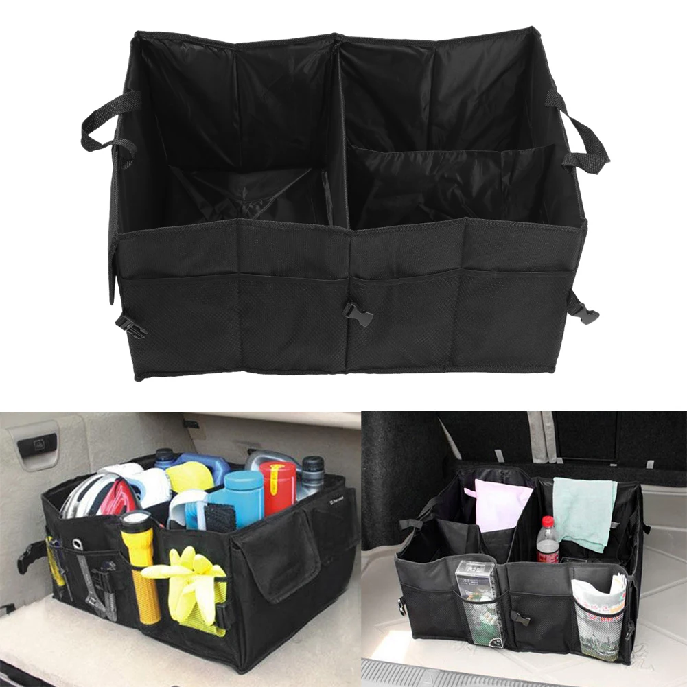 1PCS Oxford Fabric Auto Folding Car Storage Box Trunk Bag Toys Food Container Bags Vehicle Toolbox