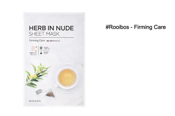 MISSHA Herb In Nude Sheet Mask 3 шт. Корейская маска для лица Уход за кожей маска для лица увлажняющая сужающая поры лечение от прыщей, отбеливание