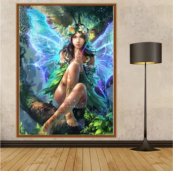 

Angel Girl Elf 5d diy Diamond Paintings Embroidery Full Diamonds Mosaic Paste Cross Stitch Wall Art Home Room Decoration Gifts