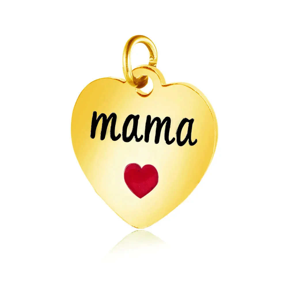 Подвески из нержавеющей стали 316L 5 шт./лот подвески золотого цвета Love you more Mama для