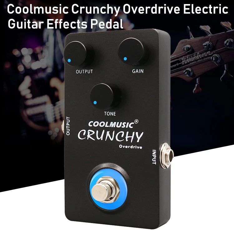 Coolmusic 9V Overdrive педаль бас-гитары педаль эффектов