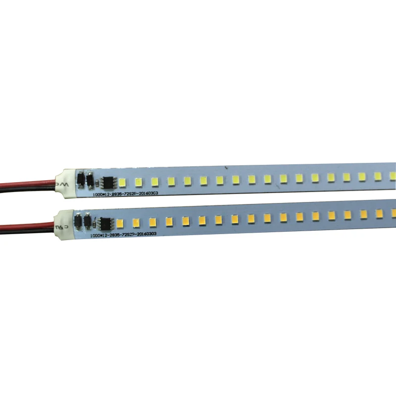 10 unids * 100 cm Super brillante dura luces bar luz AC 220 V 110 V 2835 168 LEDs de aluminio aleación Barra de luz led para el hogar gabinete Cocina