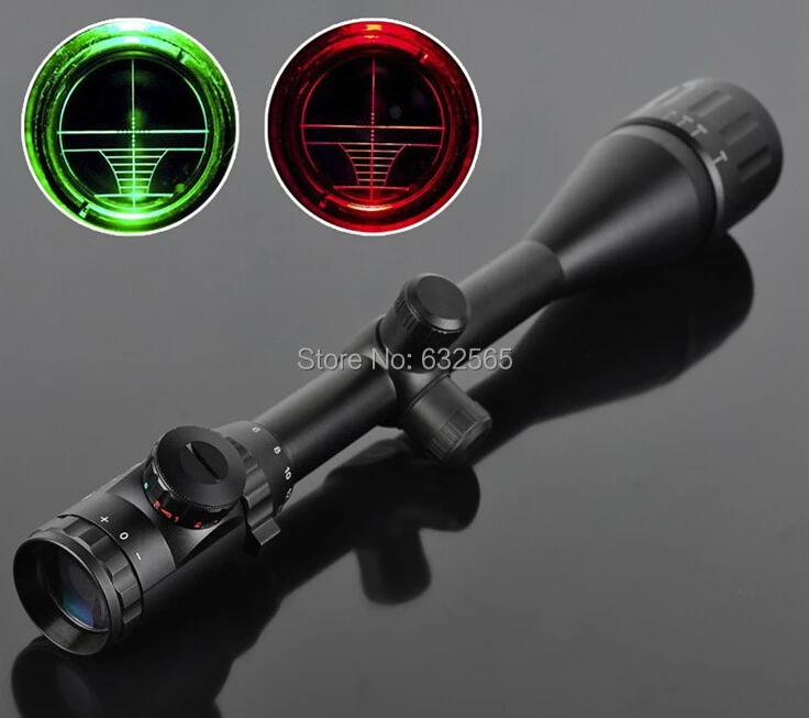 

Airgun Rilfe Optics Riflescopes 6-24x50 AOEG Red & Green Illuminated Crosshair Gun Rifle Scope Scopes for Hunting