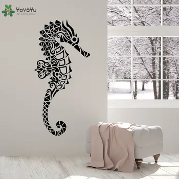 

YOYOYU Wall Decal Geometric Seahorse Vinyl Wall Stickers For Kids Room Removable Animal Nursery Bedroom Home Decor Art DIY CY278