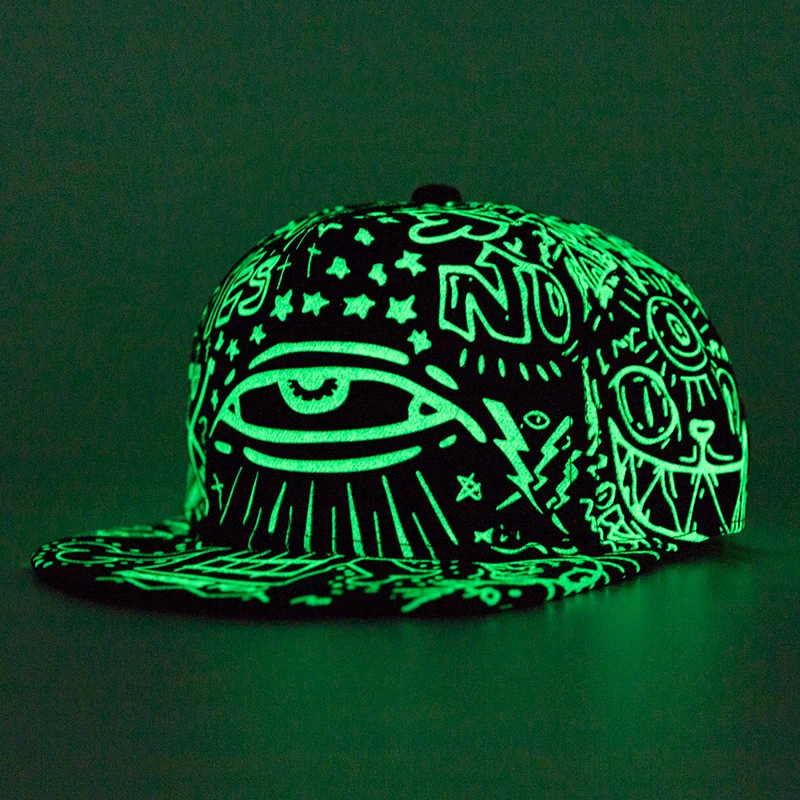 

New Fashion Fluorescence Baseball Cap Women Men Snapback Caps Luminous Gorras Sport Casquette Hip Hop Cap Hat Drop Shipping