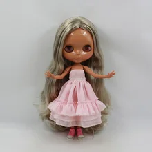 Обнаженная кукла blyth, кукла с гибкими суставами, черная кожа, Заводская кукла подходит для DIY Изменить игрушка BJD для девочек