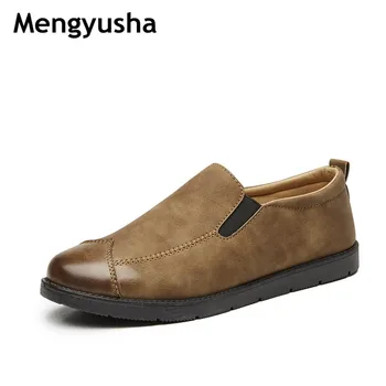 

Mengyusha/Men Leather Casual Shoes Loafers Fashion Men Shoes Moccasins Chaussures Flats Male Breathable Driving Shoes