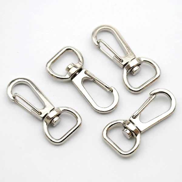 

Wholesale Free shipping 30pcs/lot 13*18*37mm silver nickle Alloy Swivel Clasps Snap Key Hooks DIY Key Chain Ring hk-002