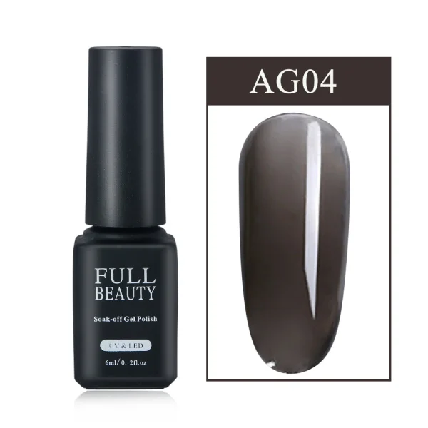 6 мл Быстросохнущий лак для ногтей, просвечивающаяся, в 3 слоя гель Лаки прочного смывка для лака для ногтей Маникюрные принадлежности LE981-2 - Цвет: AG04