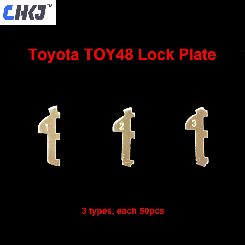 CHKJ 150pcs lot TOY48 Car Lock Reed Plate For Toyota Car Lock Repair Kit Accessories with 10pcs+ Spring Locksmith Supplies