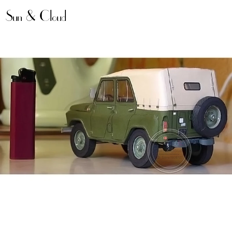 1:25 DIY 3D Россия UAZ-469 внедорожный Военный джип автомобиль бумажная модель Вторая мировая война сборка ручная работа игра-головоломка детская игрушка