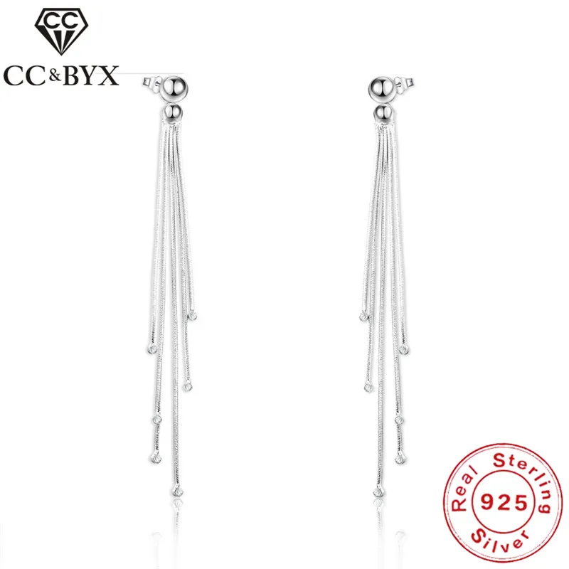 

CC Jewelry 925 Sterling Silver Jewelry Fashion Jewelry Drop Earring Charm Party For Women Dangle Earring Chic Accessories CCE168