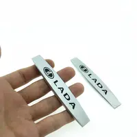 2pcs הרבה 2pcs / הרבה עבור מדבקה גזע הפגוש האחורי אוטומטי מדבקות תג סמל בצד פנדר רכב הלוגו לאדה 3D עבור Priora וסטה ניבה Granta (5)