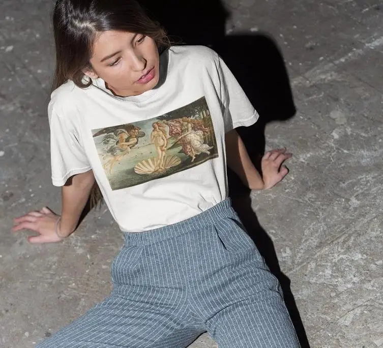 

The Birth Of Venus Women tshirt Cotton Casual Funny t shirt Lady Yong Girl Top Tee Drop Ship S-526