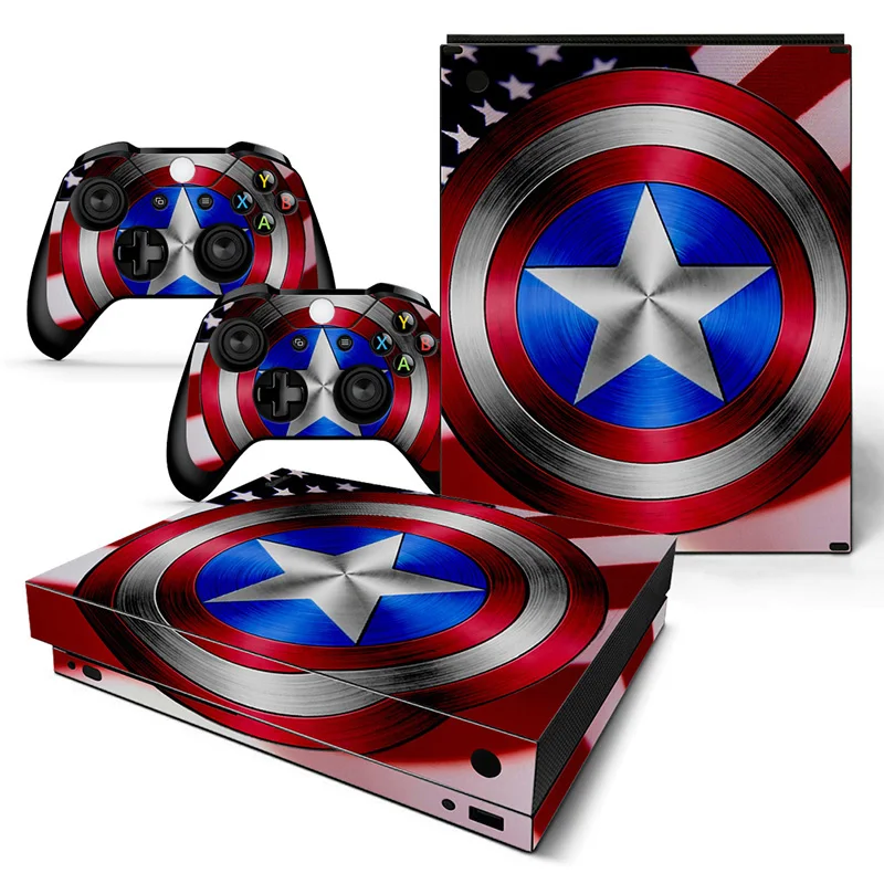 

For XBOX ONE X console sticker and 2 controllers sticker for XBOX ONE X vinyl sticker for xbox one X skin sticker---5027
