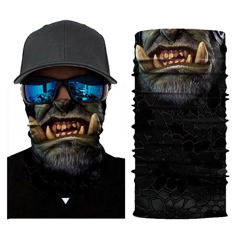

Winter Face Mask Cycling Motorcycle Head Scarf Neck Warmer Skull Face Mask Ski Balaclava Headband Mask Scary Halloween Face