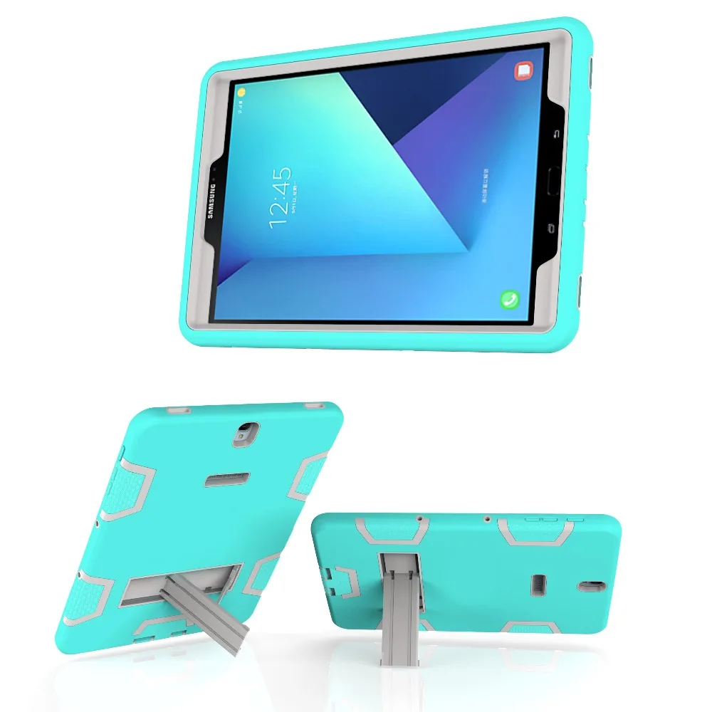 Case For Samsung Galaxy Tab S3 9.7 T820 T825 Cover Armor Shockproof Heavy Duty Silicone Hard Case Full Body Protector case (7)