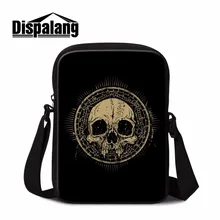 Dispalang дизайнерская панк с принтом черепа через плечо маленькая сумка-мессенджер Высококачественная мочила mujer rock femail сумка через плечо