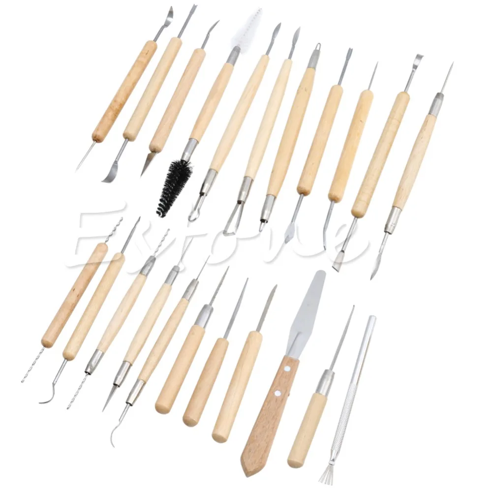 

DIY 22Pcs Pottery Clay Sculpture Carving Modelling Ceramic Hobby Tools Art Craft