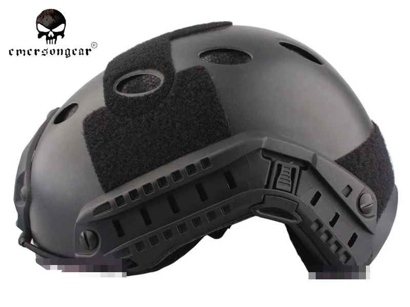 Emerson Fast шлем Шлем PJ Тип экономичная версия ВОЕННАЯ Униформа Airsoft Боевой шлем спасение с помощью парашютистов, прыжок черный EM8811B