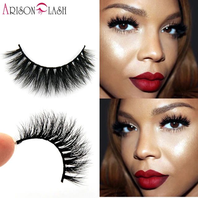 Wholesale Natural 3D 100 Real Mink False Eye Lashes/ Permanent Mink