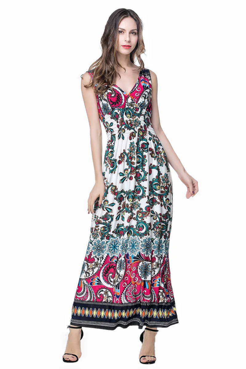 Beach White Long Maxi Viscose Party Wear Dress Plus Sizein Dresses