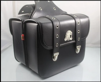 

1Set/2Pcs Square Motorcycle Saddle bag & Luggages saddlebag Prince Regal Raptor cruise vehicle side box edge motorcycle knight