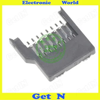 

100pcs All Plastic TF Card Holder Easy Type Micro SD Connector Socket