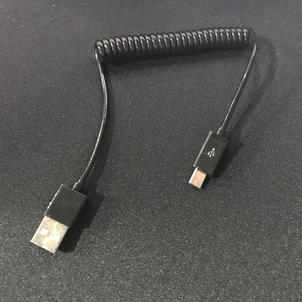 Универсальный USB 2,0 кабель для зарядки данных провод шнур черный/белый ABS Весна расширение twist линии для V8 устройства сотовых телефонов