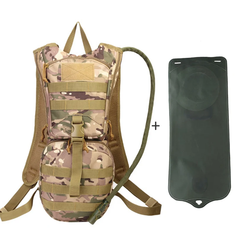 2.5L сумка для воды, военный тактический рюкзак, камуфляжный рюкзак, сумка для воды, для езды на велосипеде, для спорта на открытом воздухе XA68D - Цвет: CP 2.5L