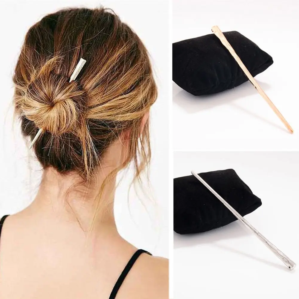 

2020 new Simple Women Lady Metal Hair Stick Hair Chopsticks Hairpin Pin Accessories New Fashion Hair Accessories