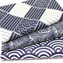 Красивое 3 шт. 40x50 см классическое японское кимоно напечатанный хлопок ткань комплект для DIY шитье кукла скатерти