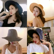 Лаурасу сплошной цвет ведро шляпы для женщин