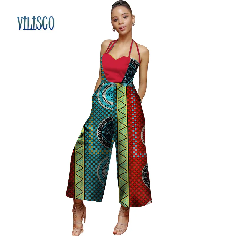 plus size african print jumpsuit