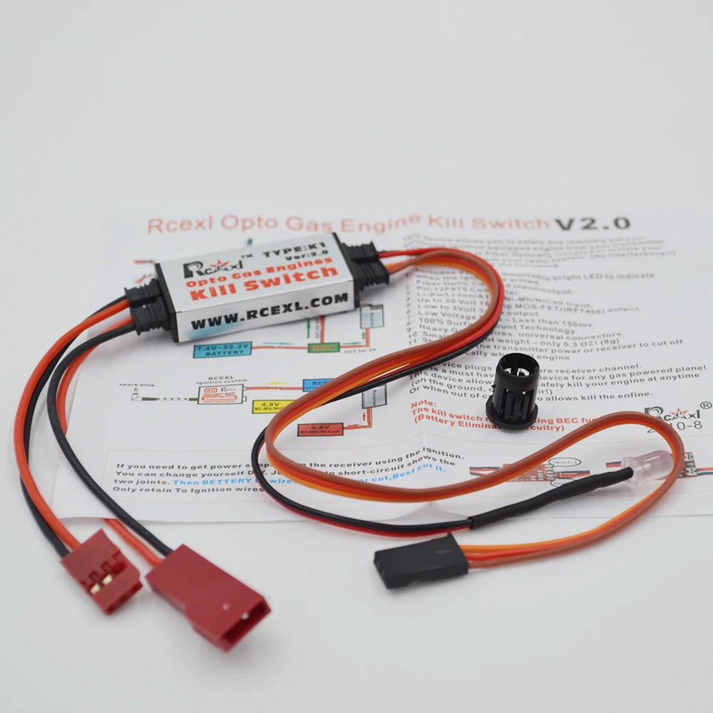 Rcexl Gas Engine Remote Control Kill Switch--3