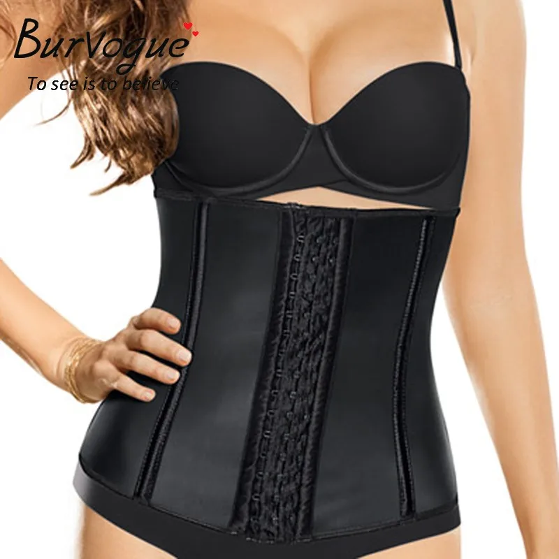 Burvogue Women Waist Trainer Hot Shapers Steel Bone Latex Shaper Underbust Shaperwear Slimming Body Shaper Plus Size Shapewear Body : image Burvogue Women Waist Trainer Hot Shapers Steel Bone Latex Shaper Underbust Shaperwear Slimming Body Shaper Plus Size Shapewear Body