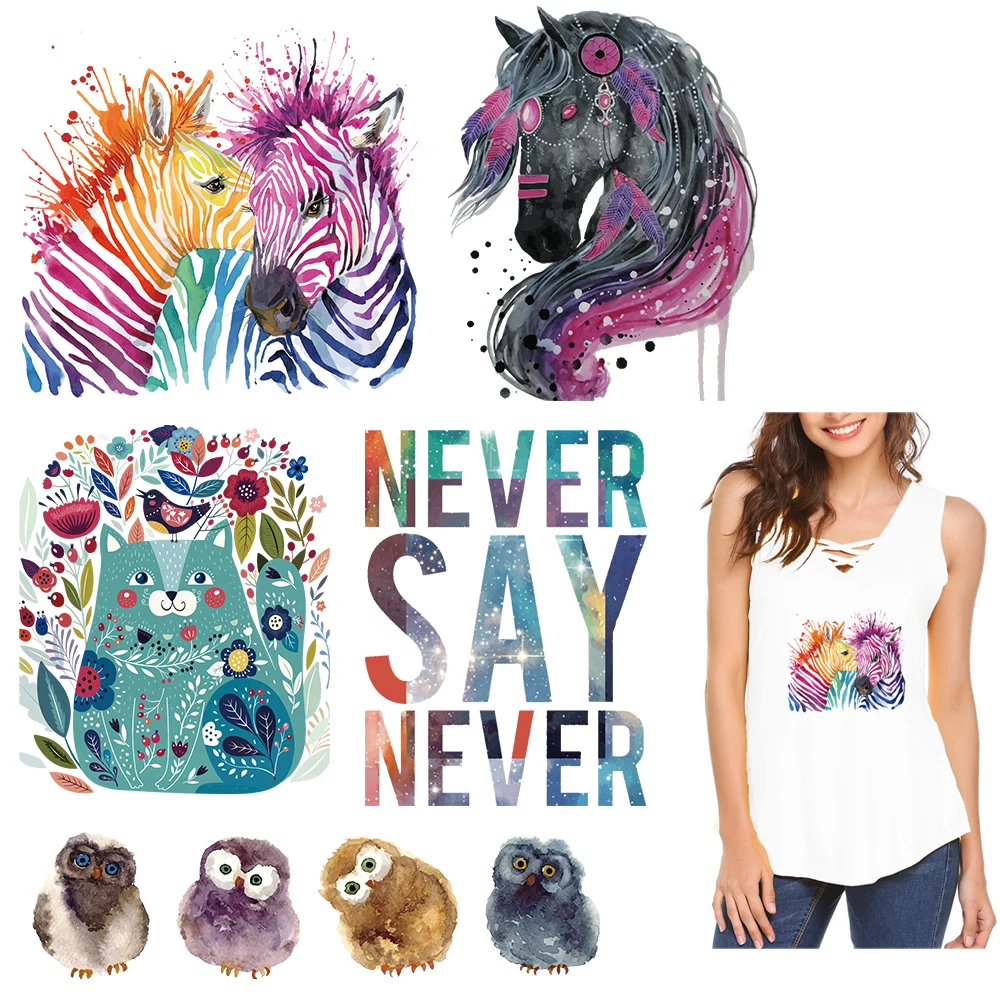 

Cartoon Patch Heat Transfer Iron On Patch A-level Washable Clothes Stickers Easy Print By Household Irons T-shirt Decoration