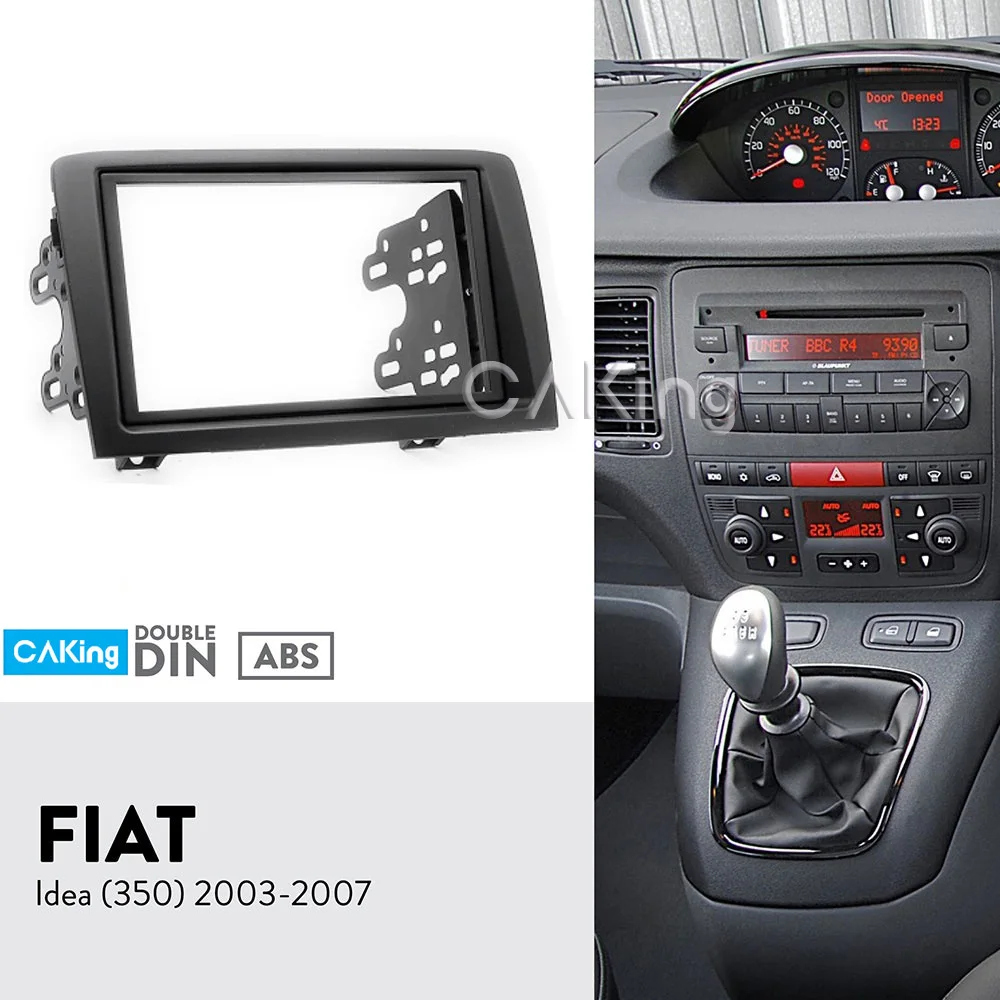 

Double Din Car Fascia Radio Panel for FIAT Idea (350) 2003-2007 Audio Frame Dash Fitting Kit Install Facia Cover Plate Bezel