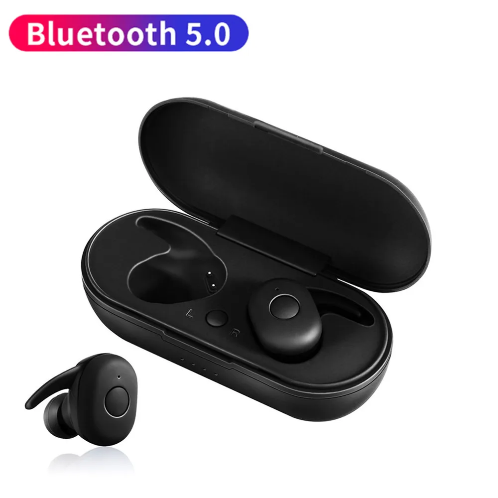 

TWS Wireless Earbuds V5.0 Bluetooth Earphone Headset Deep Bass Stereo Sound Sport Earphone For Samsung Iphone