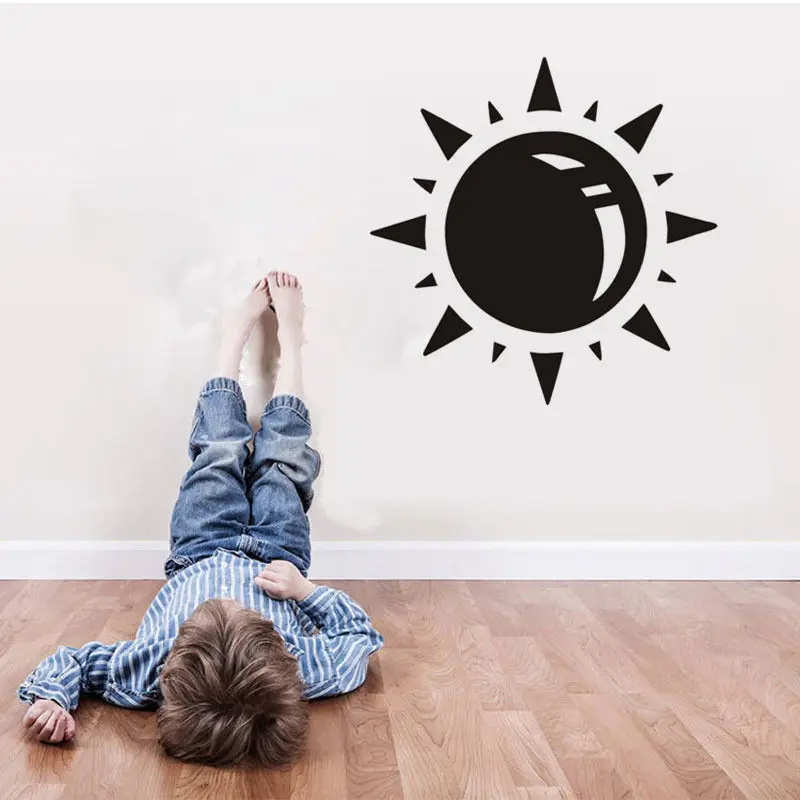 Sun Silhouette Vinyl Wall Stickers Decoracion Home Living Room Boys