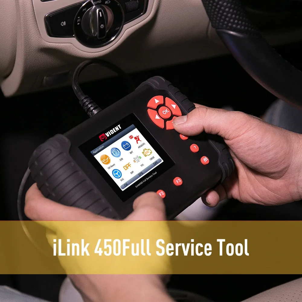 AUOOLxVident iLink450 автомобильный OBD2 масло ABS воздушная подушка SRS TBA TPS SAS сброс BRT DPF