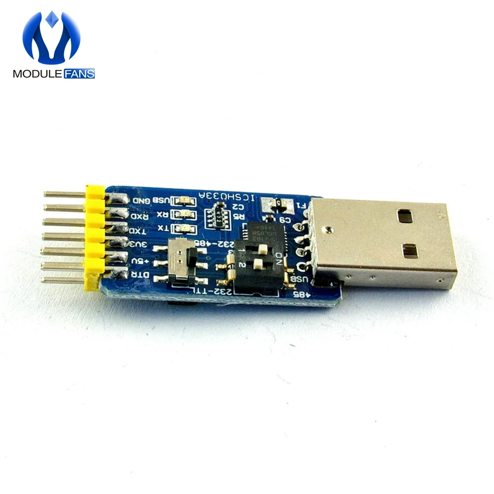 USB CP2102 к TTL RS232 RS485 взаимный преобразователь 6 в 1 преобразовательная плата
