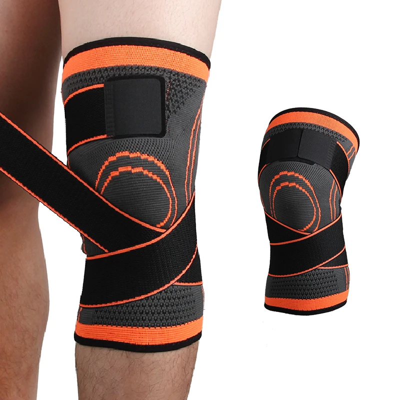 

Aolikes 3D weave pressurization knee brace basketball tennis hiking cycling knee support professional protective sports knee pad